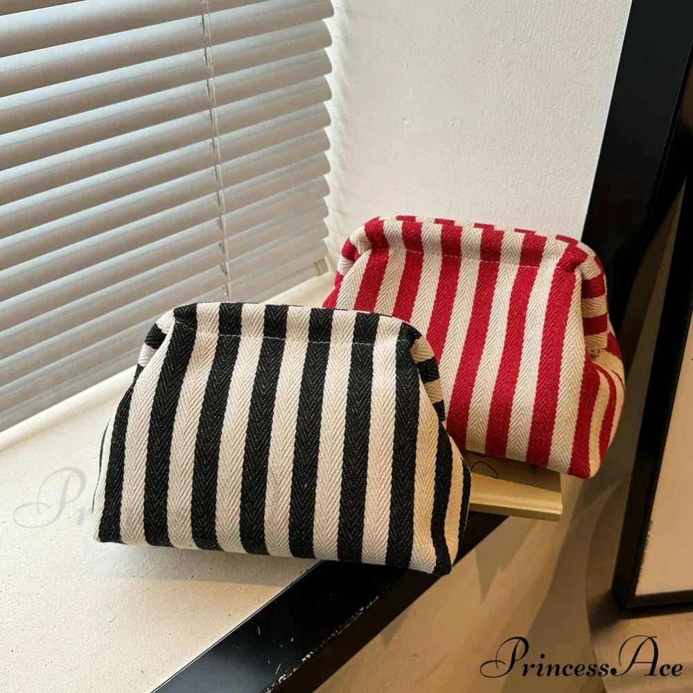 Crochet Canvas Multicolored Summer Clutch