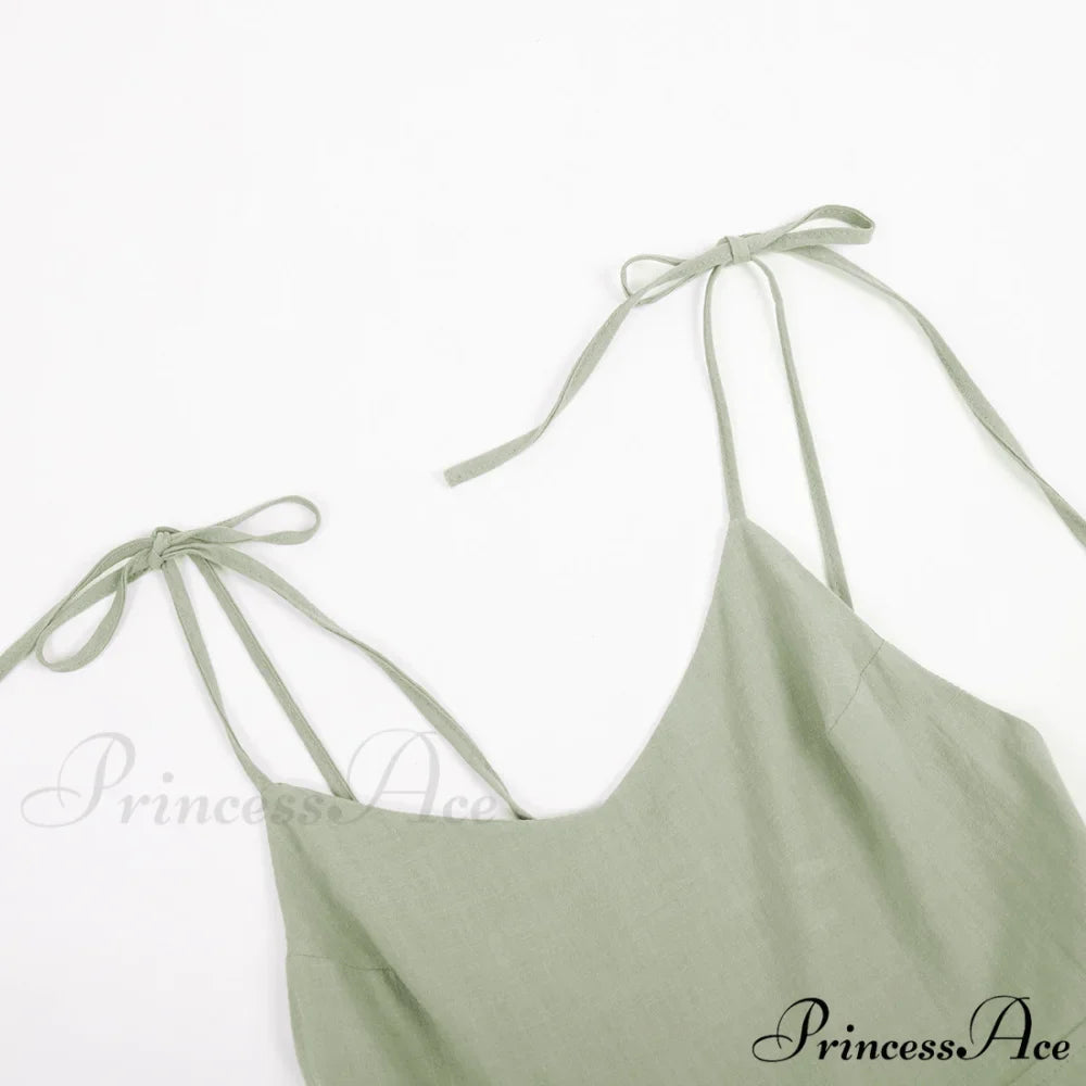 Crochet Cutie Stylish Linen Maxi Dress