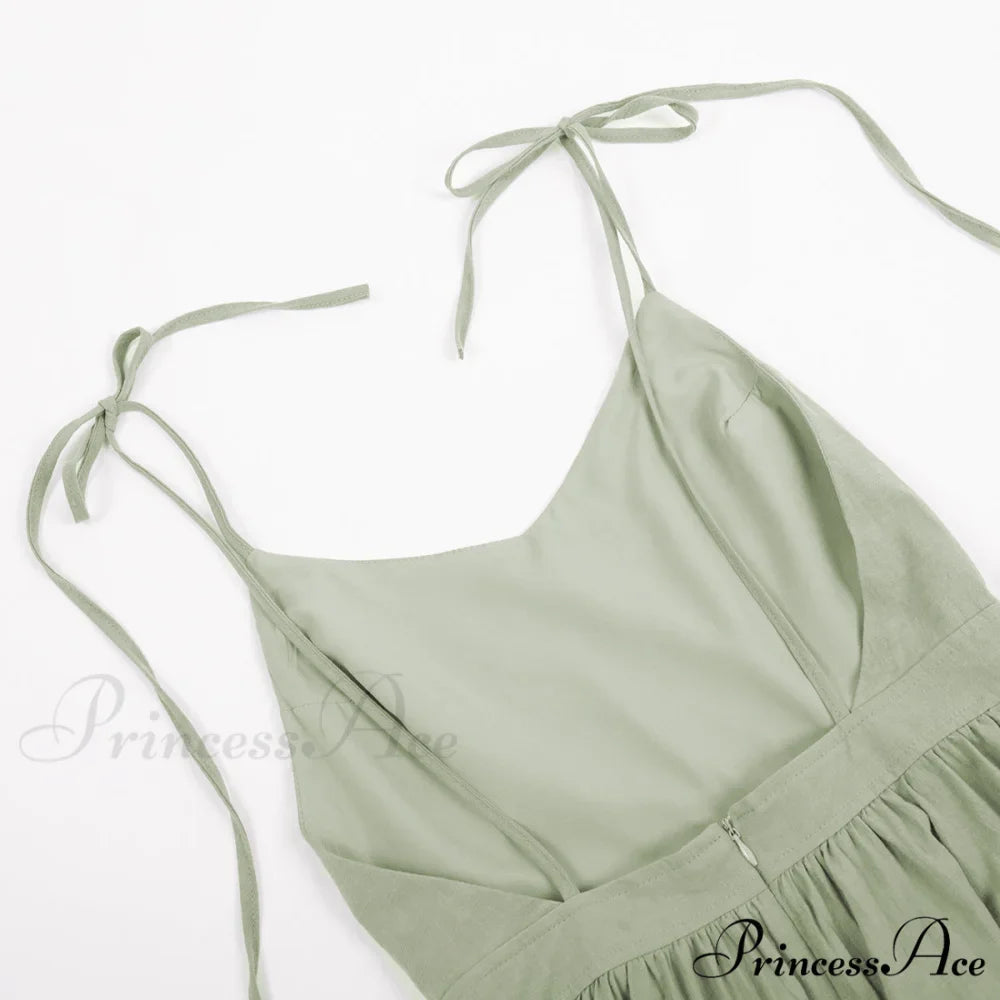 Crochet Cutie Stylish Linen Maxi Dress