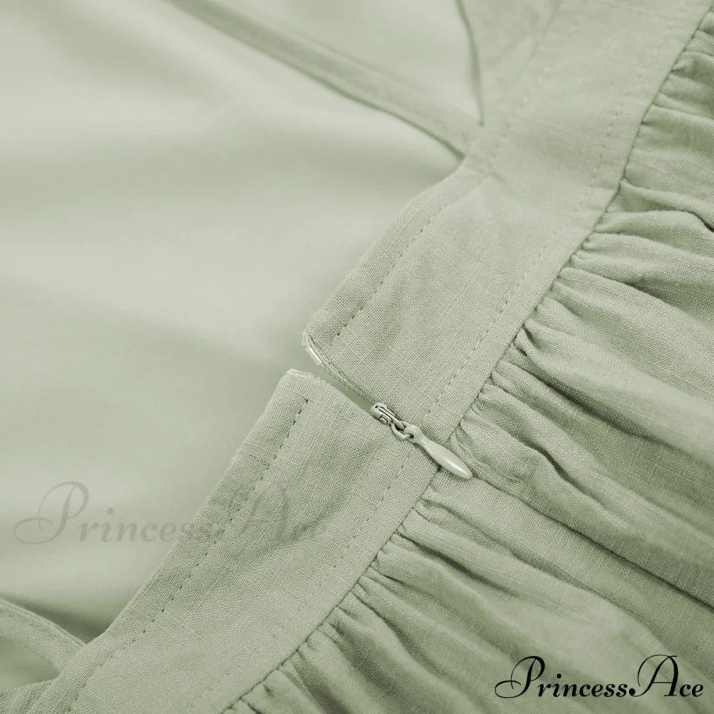 Crochet Cutie Stylish Linen Maxi Dress