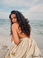 Crochet Cutie Stylish Linen Maxi Dress