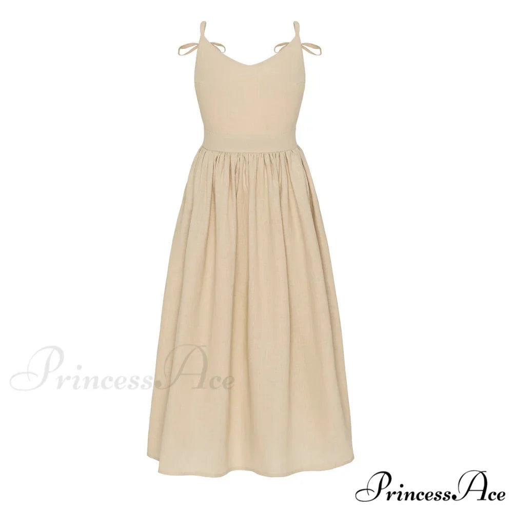 Crochet Cutie Stylish Linen Maxi Dress