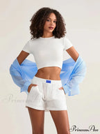Crochet Empty Broad Leg Short