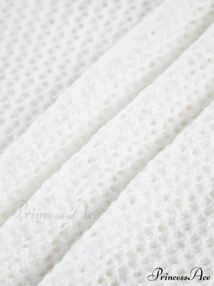 Crochet Eyelet Graceful Fly Away Cardigan