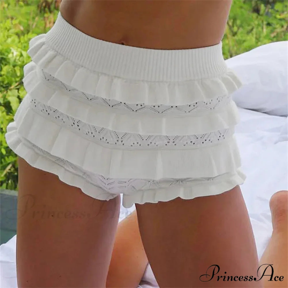 Crochet Frilly Hollow-Out Brief