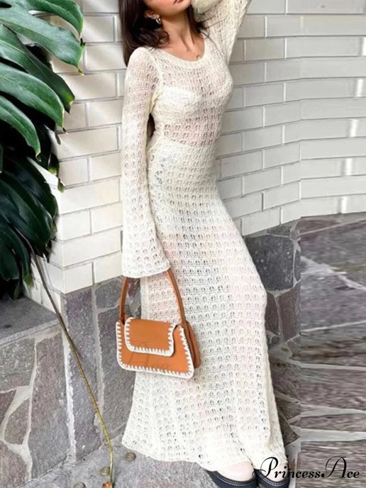 Crochet Fringed Graceful Wrap Skirt