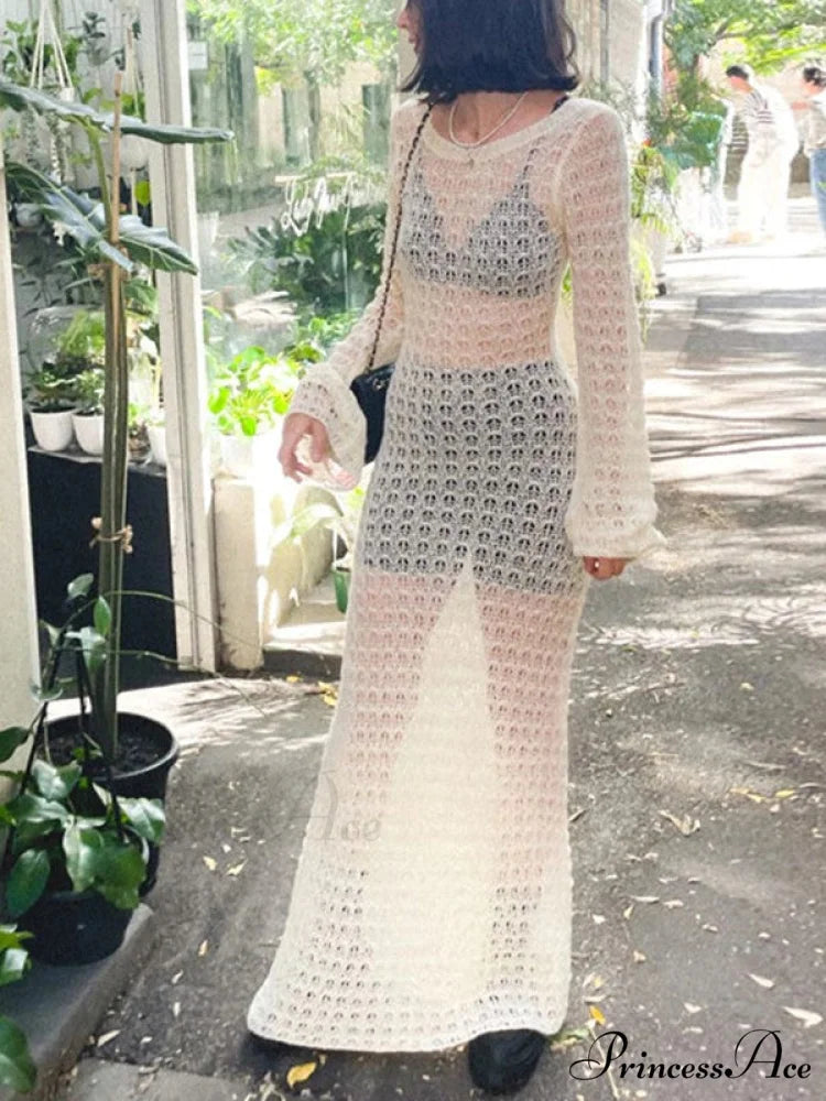 Crochet Fringed Graceful Wrap Skirt