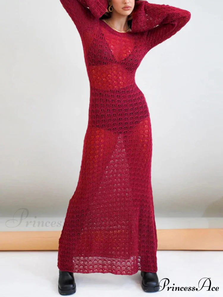 Crochet Fringed Graceful Wrap Skirt