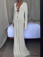 Crochet Lace Graceful Long Sleeve Blouse