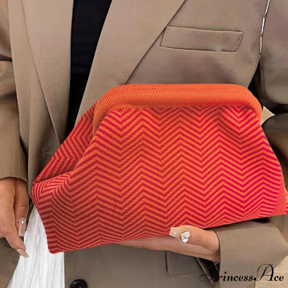 Crochet Pouch Woven Seaside Wristlet