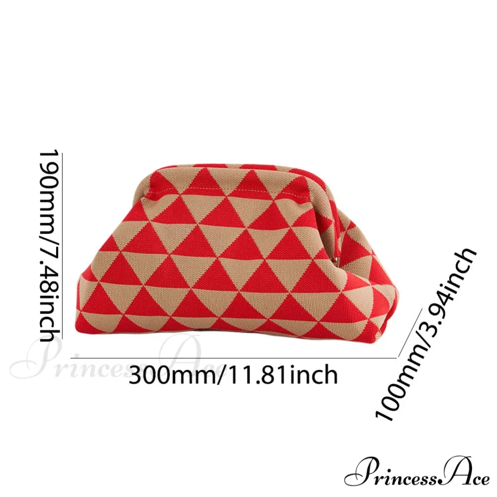 Crochet Pouch Woven Seaside Wristlet