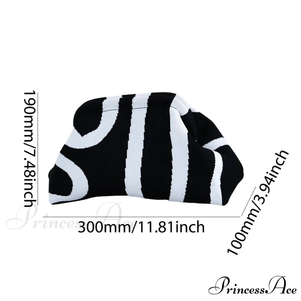 Crochet Pouch Woven Seaside Wristlet