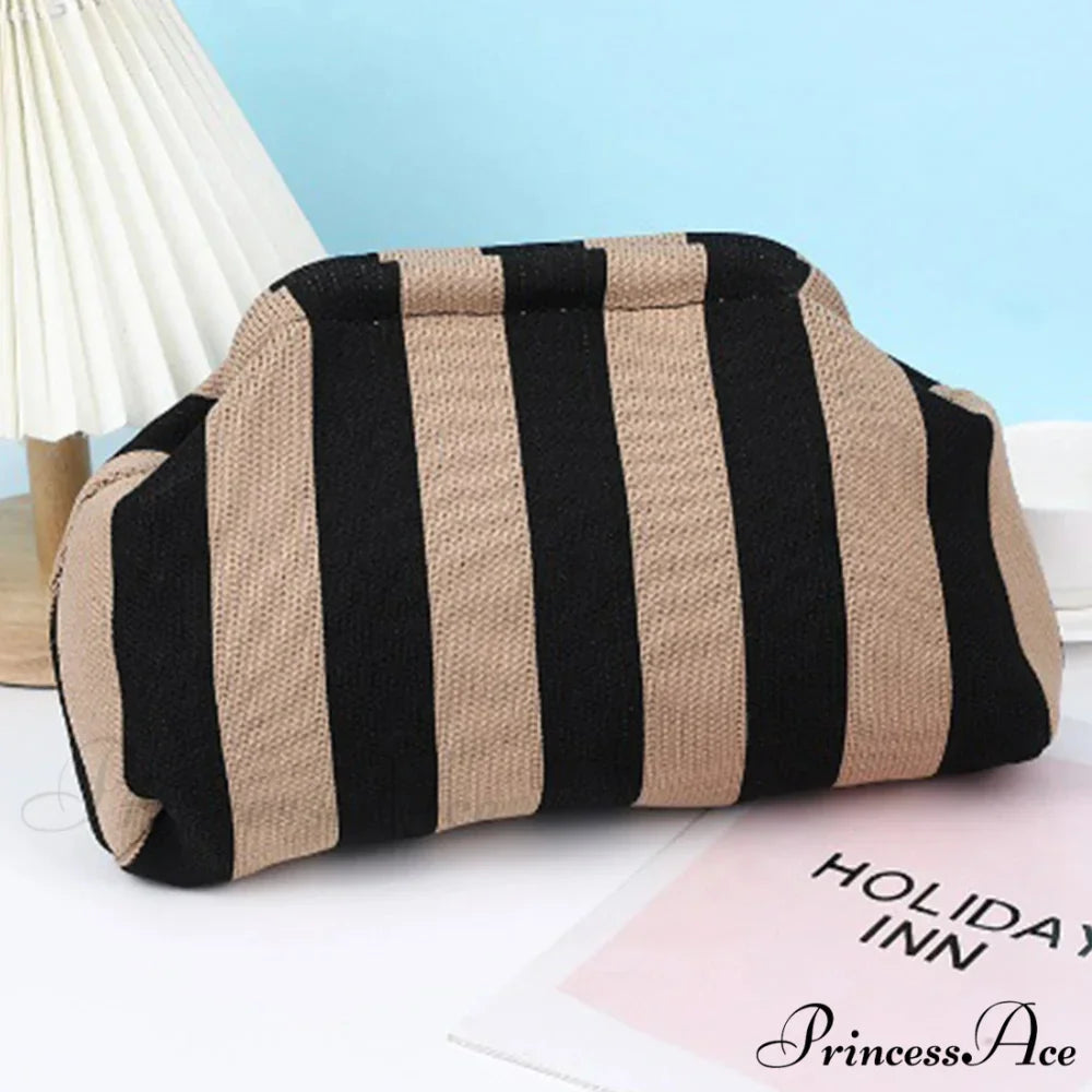 Crochet Pouch Woven Seaside Wristlet