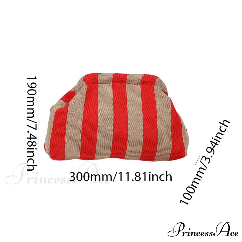 Crochet Pouch Woven Seaside Wristlet