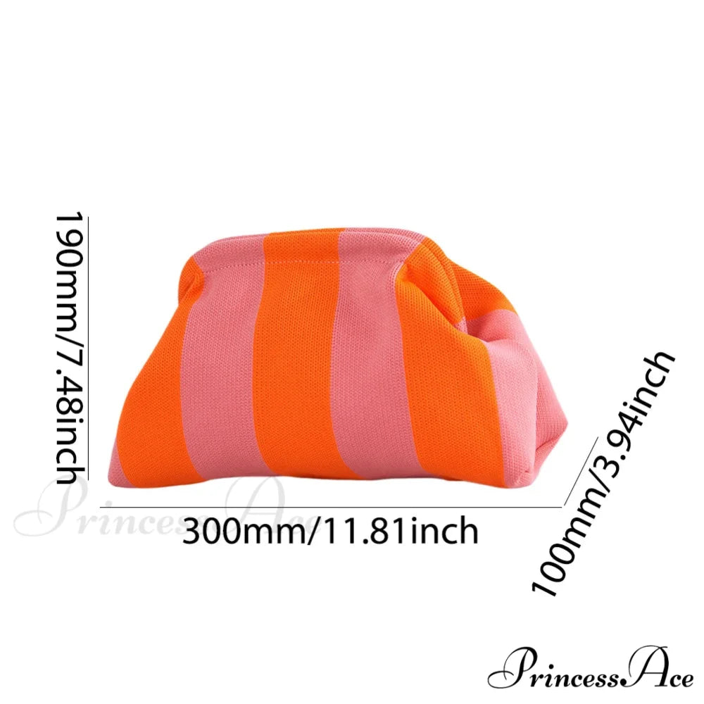 Crochet Pouch Woven Seaside Wristlet