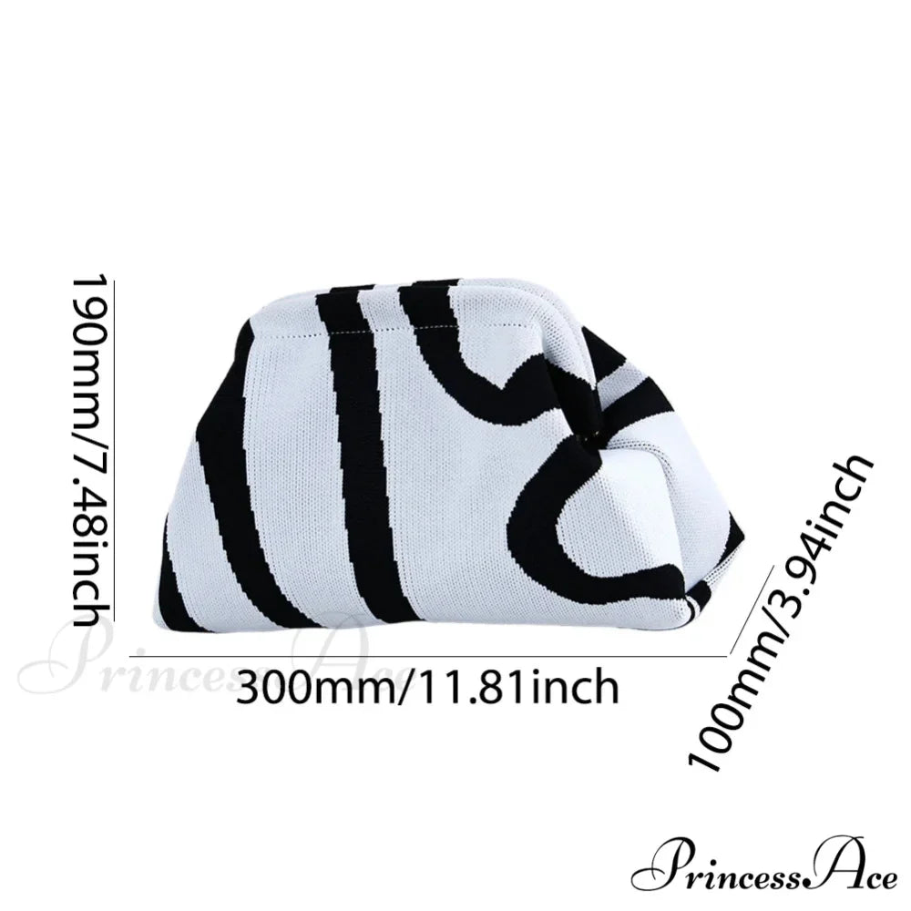 Crochet Pouch Woven Seaside Wristlet