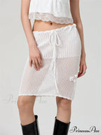 Crochet Three-Dimensional Blossom Patchwork Skirt