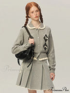 Cropped Bow Aesthetic Cardigan