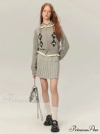 Cropped Bow Aesthetic Cardigan