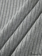 Cropped Knit Graceful Polo Shirt