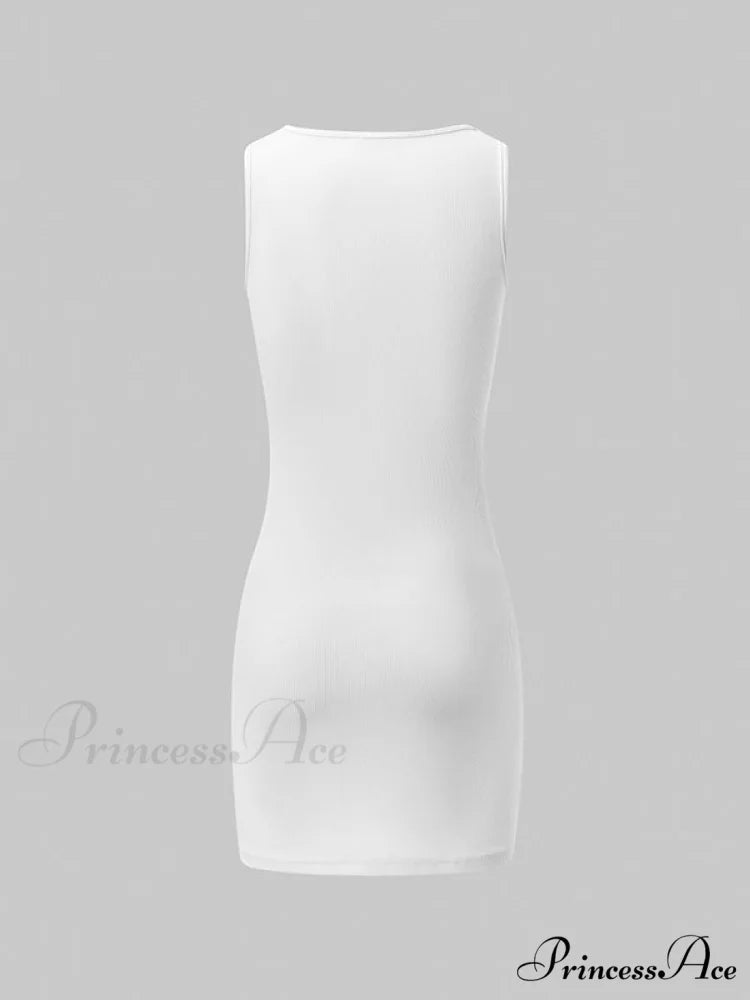 Cross Over Slit Trendy Distressed Denim Maxi Skirt