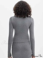 Crush Long Graceful Sleeve Crop Top