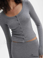 Crush Long Graceful Sleeve Crop Top