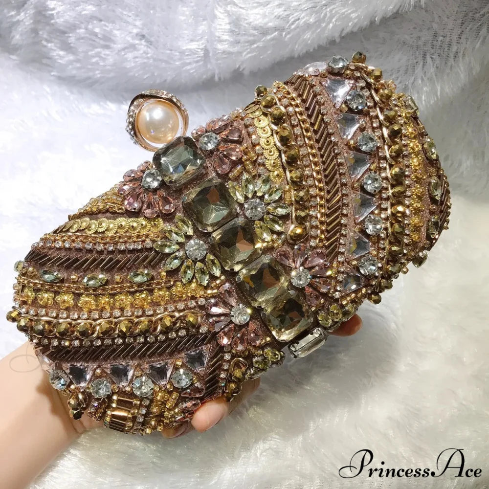 Crystal Diamond Gems Rhinestone Love Purse for Women