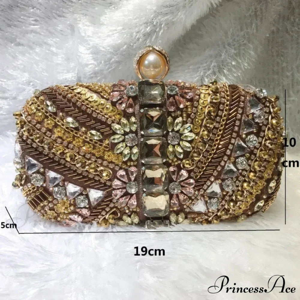 Crystal Diamond Gems Rhinestone Love Purse for Women
