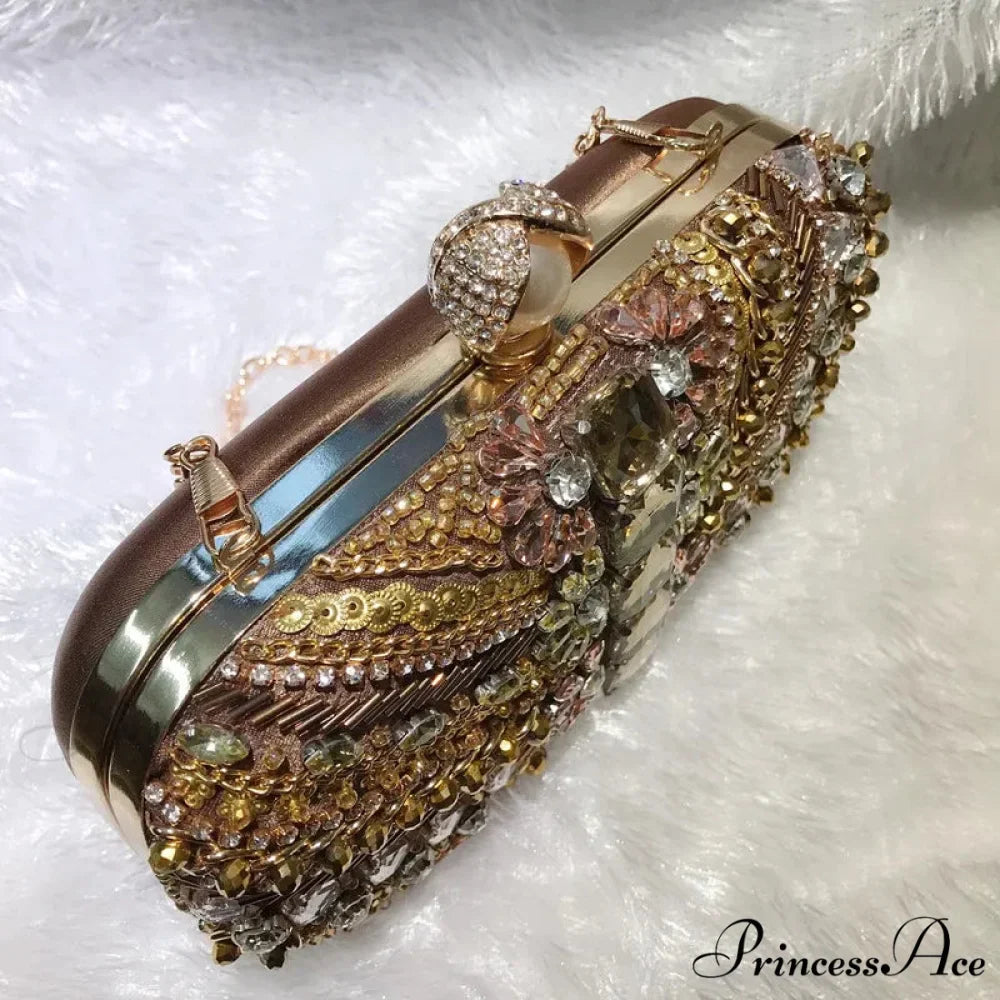 Crystal Diamond Gems Rhinestone Love Purse for Women