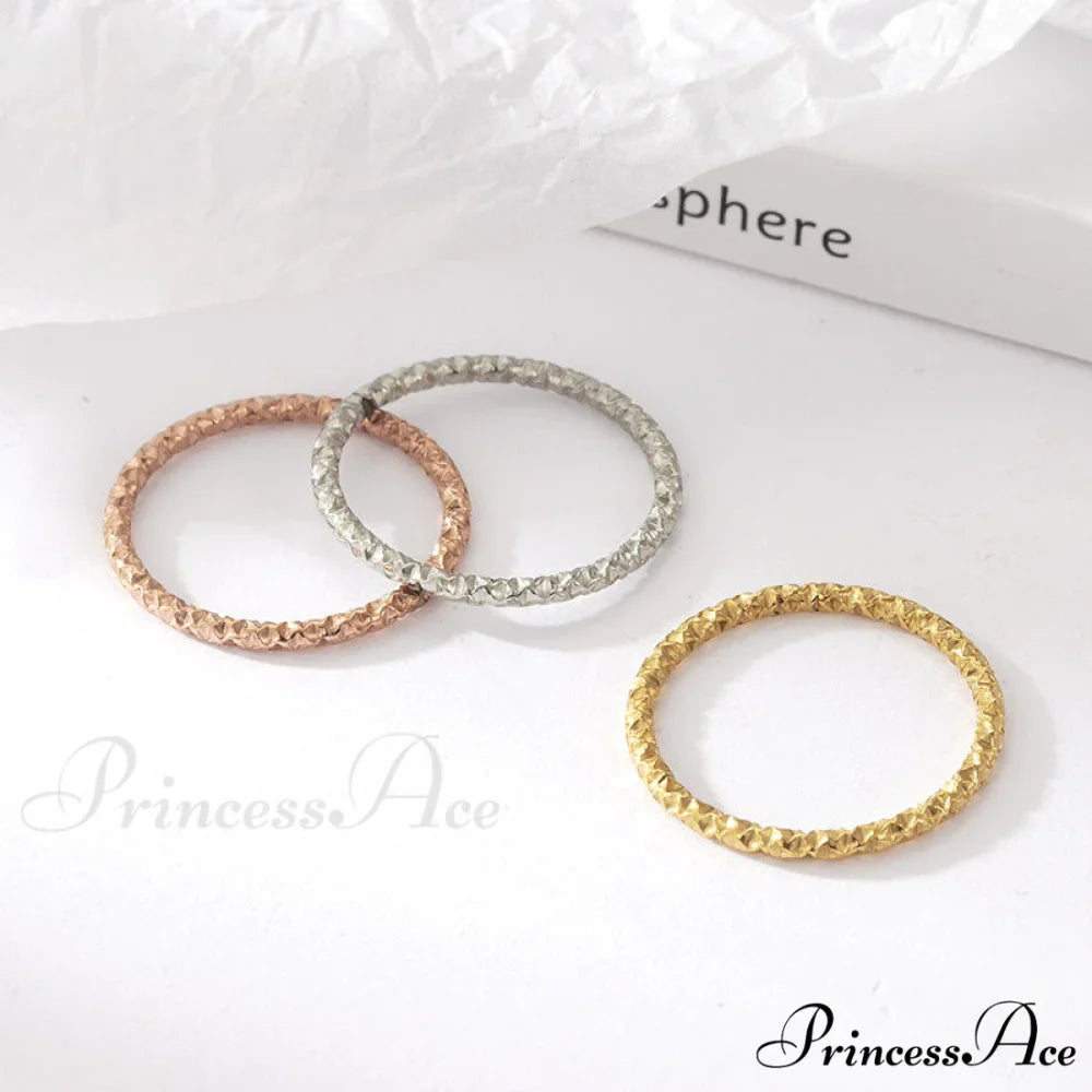 Custom Design Simple Three Pcs A Set Rings