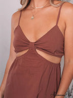 Cut Out Graceful Slit Dresses