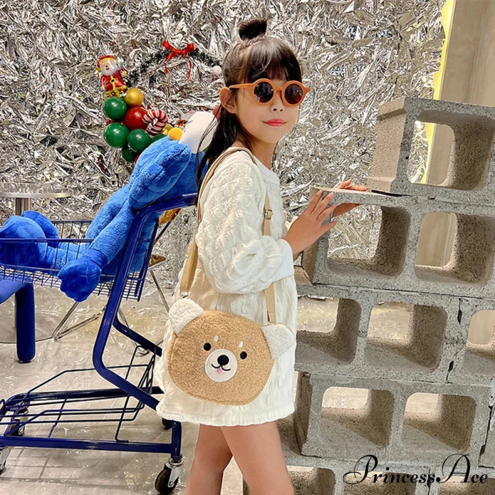 Cute Plush Cartoon Crossbody Bag