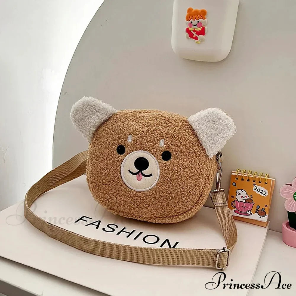 Cute Plush Cartoon Crossbody Bag
