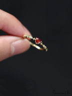 Cute Red Heart Ring