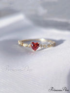 Cute Red Heart Ring