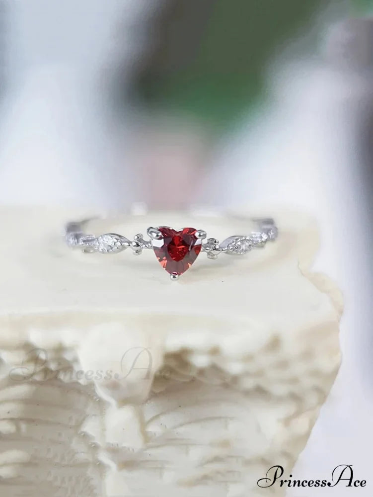 Cute Red Heart Ring