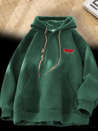 Cute Skateboard Graphic Cotton Fleece Hoodie