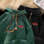 Cute Skateboard Graphic Cotton Fleece Hoodie