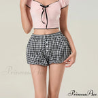 Cute Tartan Pumpkin Lounge Short