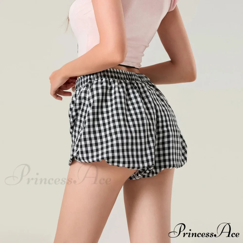 Cute Tartan Pumpkin Lounge Short