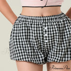 Cute Tartan Pumpkin Lounge Short