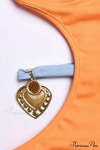 Cutout Slit Back Cami Mini Dress with Contrast