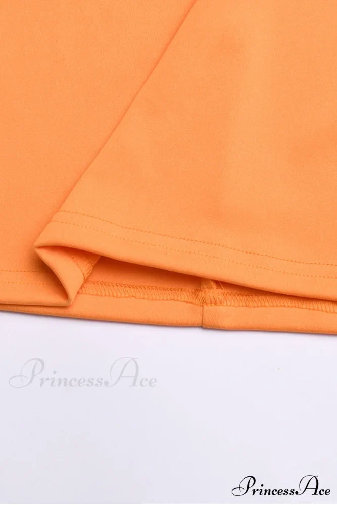 Cutout Slit Back Cami Mini Dress with Contrast