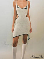 Cutout Tie Front Satin Lace One Sophisticated Shoulder Sleeveless Cropped Top - Pink