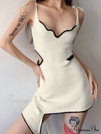 Cutout Tie Front Satin Lace One Sophisticated Shoulder Sleeveless Cropped Top - Pink