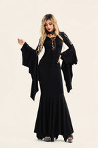 Gothic Vampire Bat Halloween Dress