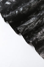 Washed Print One Shoulder Ruffle Mini Dress