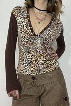 Contrast Raglan Sleeve Blouse