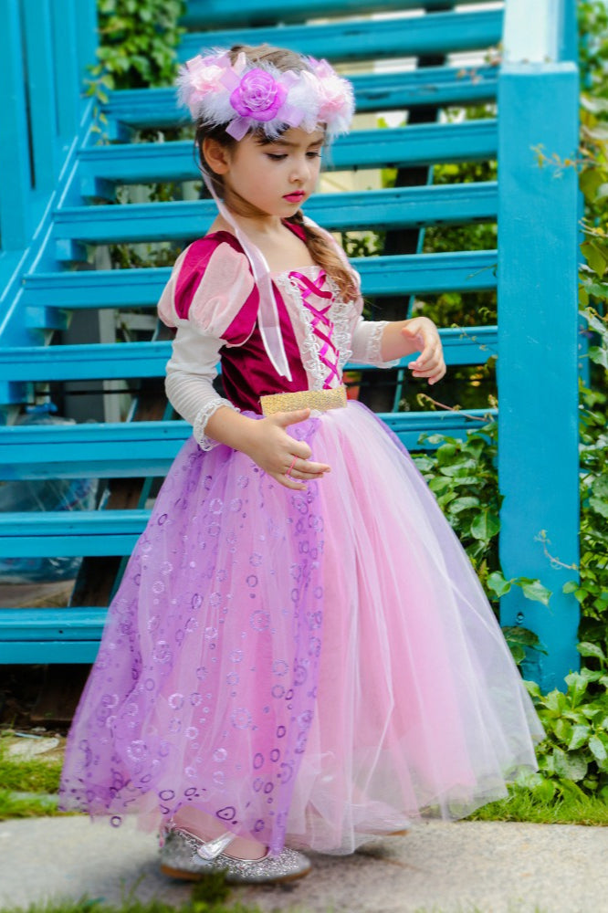 Magic Princess Tulle Dress Kid Halloween Costume